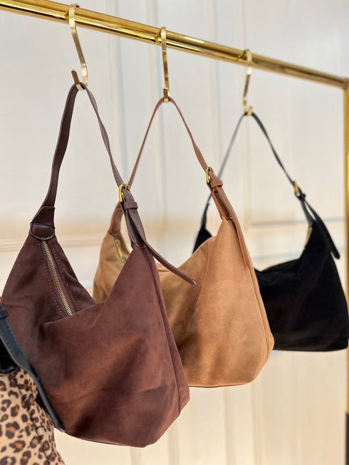 Retro Women Suede Underarm Hobo Bags